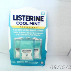 Listerine Cool Mint 24 Breath Strips 3Pcs N..AC 11/10/2025