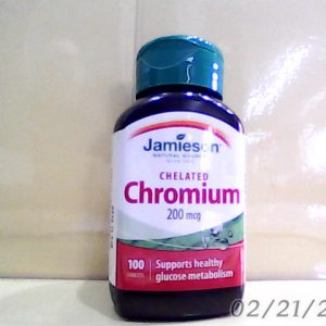 Jamieson Chelated Chromium 200 mcg 100 Tab