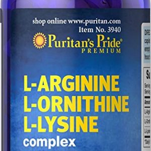 N..A 11/5/2024 Puritans Pride L-Arginine&L-Ornithine &L-Lysine 60 Cap Del