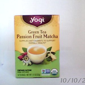 Yogi Green Tea Passion Fruit Matcha Herbal Drink 16 Bags