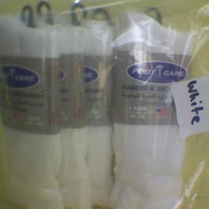 Foot Care Diabetic & Circulatory Socks (38-40) -White