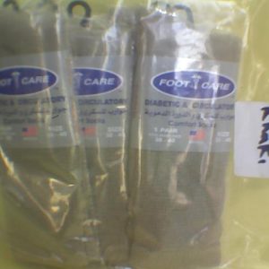 Foot Care Diabetic & Circulatory Socks (38-40) -Khaki