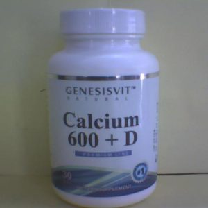 Genesisvit Calcium 600mg+Vit D 30 Tab $Temp.2 12@25