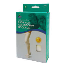 Oppo Thigh High Anti Embolism Stockings Closed Toe (White) / 1 - 2862