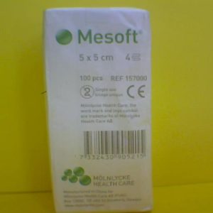 Mesoft Nonwoven Gauze Swab 2 inch - 5cm 100 Pcs