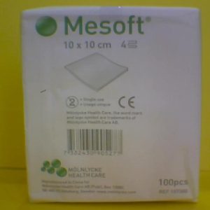 Mesoft Nonwoven Gauze Swab 4 inch - 10cm 100 Pcs