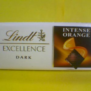 Lindt Excellence Dark Chocolate 35g -Intense Orange