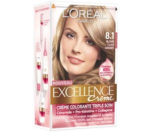 Loreal Excellence Hair Color Shade 8.1 -->3