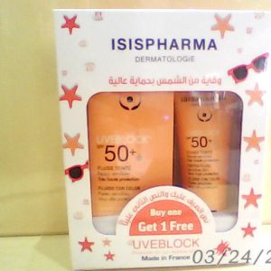 Offer Isis Uve Sunblock Spf 50+ Light Tinted Fluid 40ml  Buy 1 Get 1 Free ^^1