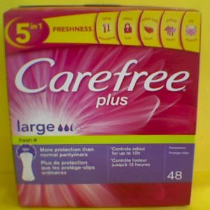 Carefree Plus Large Fresh Scent Pantyliner 48 L/Pads