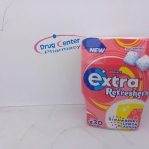 Extra Strawberry & Lemon  S/F Gum Bottle 67g 30 Pcs