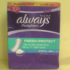 Always Fresh & Protect Normal Scented Pantyliner 40 L/Pads