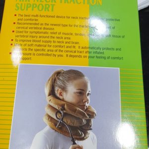 Makida Air Neck Traction Support (One Size)-Dark Brown
