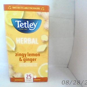 Tetley Zingy Lemon & Ginger Herbal Drink 25 Bags