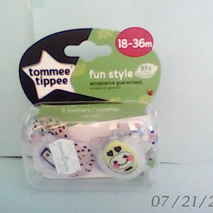 Tommee Tippee Fun Style Silicon Soother/Pacifier 2 Pcs 18-36m -43340460 /43340570 Del