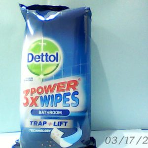 Dettol 3X Power Bathroom Large Wipes 64 Pcs