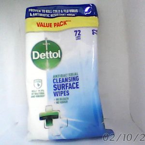Dettol  Cleansing Surface Large Wipes 72 Pcs