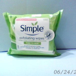 Simple Exfoliating Wipes(For Sensitive ) 25 Pcs Del