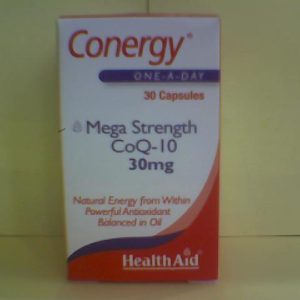 Health Aid Conergy CoQ-10 30mg 30 Cap
