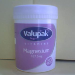 Valupak Magnesium 187.5mg 30 Tab $Temp.2
