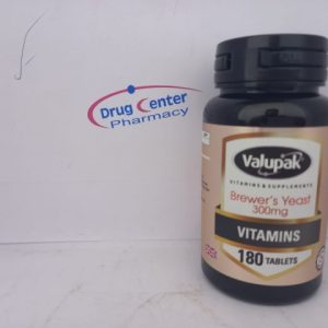 Valupak Brewers Yeast 300mg 180 Tab