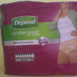 Depend  Women Under Wear (S/M) 10 A/Pants