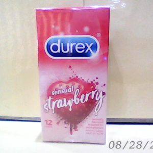 Durex Sensual Strawberry Dotted 12 CondomsN..A 14/12/2021