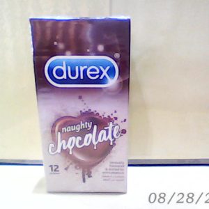 Durex Naughty Chocolate Dotted 12 Condoms Del