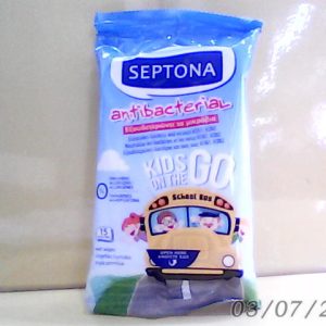 Septona Kids Anti Bacterial Wipes 15 Pcs