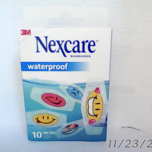 Nexcare Emoji Tattoo Waterproof Kids Plaster Strips 10Pcs