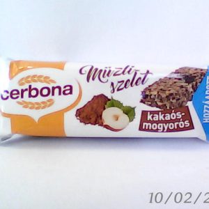 Cerbona Cocoa & Hazelnut Muesli Bar 20g