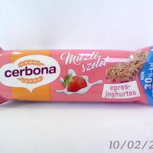Cerbona Strawberry & Youghurt Muesli Bar 20g