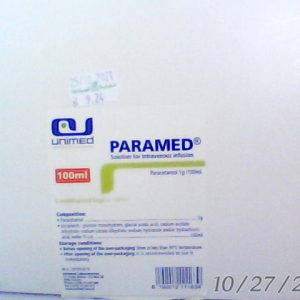 N..A 25/4/2024 C.P=P.P B+ Paramed 1g/100ml IV Inj 6 Sach 12@25