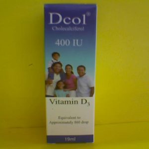 Dcol Vit D3 400IU 19ml Drops
