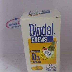 Biodal Vit D3 1,000 IU Tutti Frutti 60 ChewTab