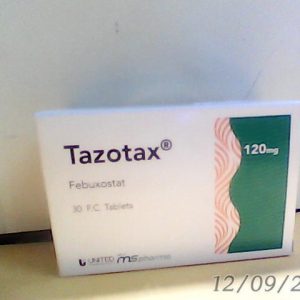Tazotax 120 mg 30 Tab N..A 6/12/2021