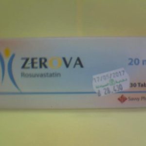 Zerova 20mg 30 Tab N..A 30/11/2020