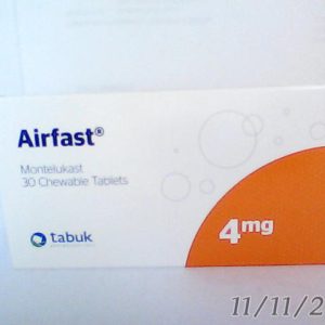 N..A 20/2/2024 Airfast Pediatrics 4mg 30Chew Tab