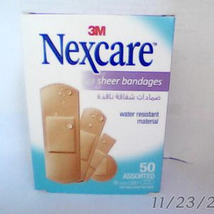 NexCare Sheer Assorted Plaster Strips 50 Pcs 658-50