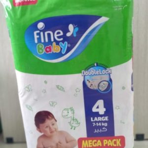 Fine Baby Mega Super Novo (4) Large 60 B/Diapers
