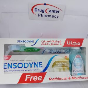 Offer Sensodyne Multi Care & Whitening T/P 75ml +( Multi Care T/B & Cool Mint M/W 50ml Free) ^^1