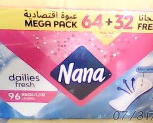 Offer Nana Pantyliner Normal 64 L/Pads +32 L/Pads Free^^1