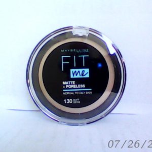 Maybelline Fit Me Matte+Poreless 12H Powder (130) 12g -Buff Beige