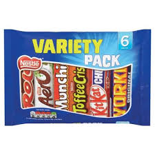 Nestle Variety  Chocolate Pack 264 g 6 Pcs