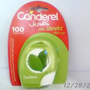 Canderel Stevia Low Calories Sweetener Dispenser 100 Tab/ Green Discont