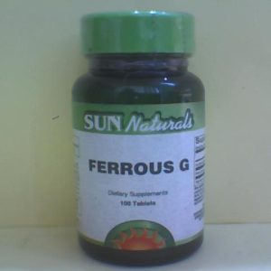 Sun Naturals Ferrous G 300mg 100 Tab