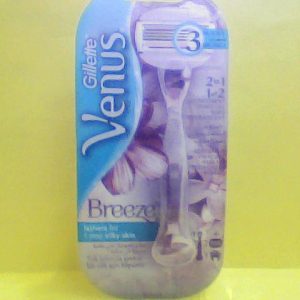 Gillette Venus Comfortglide Breeze Refillable Women Razor + Head Refiller 2 Pcs