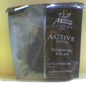 Martini Spa Massage Active Charcoal Sponge Loofah 4972P00 -->Tl+Md