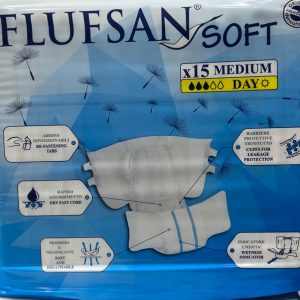 Flufsan Soft Unisex Day (M) 15 A/Diapers