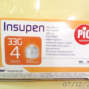 Pic Insupen 4mm 33G-0.2mm 100 Pcs N..A 21/7/2024